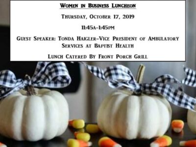 REMINDER! ‘Women in Business Luncheon’ is Thursday at Millbrook Civic Center