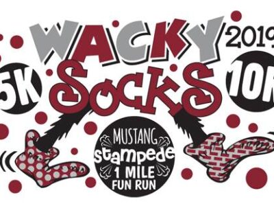 Wacky Socks 5K, 10K to also include a Mustang Stampede One Mile Fun Run Nov. 2 in Millbrook