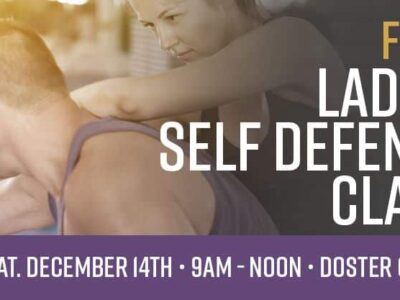 Ladies Self Defense Class to be Held Dec. 14 at Doster Center, Prattville; Space Extremely Limited, Sign Up Now!