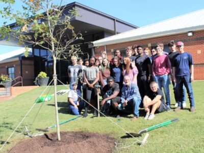 Class of 1970 at SEHS Plants White Oak Tree in Honor of Coach Henderson