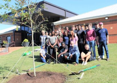 Class of 1970 at SEHS Plants White Oak Tree in Honor of Coach Henderson