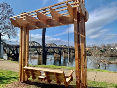 City of Wetumpka Provides New Swings for Riverfront; Perfect ‘Lounging Location’ or just Relaxing