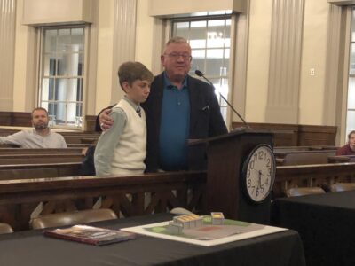 Local Boy Scout Rhett Pinkston Spearheads Charters of Freedoms Project, Visits Elmore County Commission