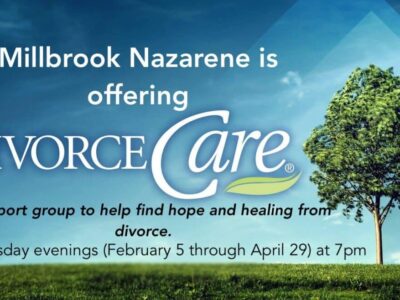 Millbrook Church of the Nazarene to Begin New ‘Divorce Care’ Program Feb. 5; Meets Wednesday Nights