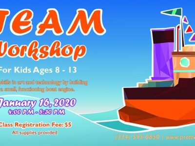 STEAM Workshop Coming Jan. 16 to Prattauga Art Guild for students ages 8-12; Fee $5