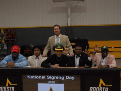 Autauga Academy Football Players Sign with Colleges on Signing Day