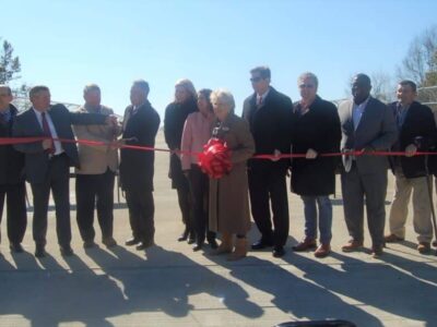 Prattville Officials Celebrate South Industrial Park Road and Bridge Ribbon Cutting