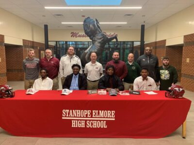 Stanhope Elmore High School Hosts Signing Day Watch Party for Four Different Football Players
