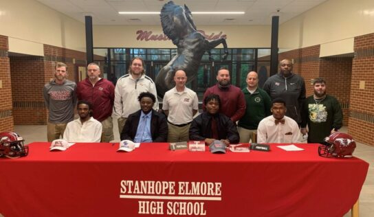Stanhope Elmore High School Hosts Signing Day Watch Party for Four Different Football Players