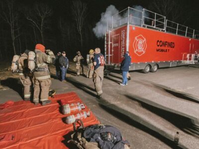 Elmore Fire/Rescue Utilizes Alabama Fire College Confined Space Mobile Training Unit