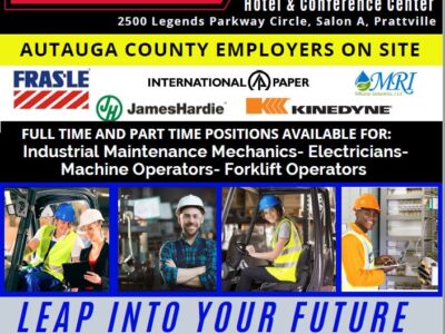 Industrial Job Fair for Autauga County Industries Coming March 14 to Prattville Marriott Hotel and Conference Center