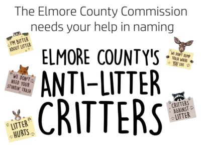Elmore County Commission Seeks Help from Elementary, Middle School Students in Naming Anti-Litter Critters
