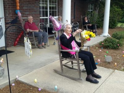 Family, Friends and Millbrook Fire Department Make a ‘Safe’ 100th Birthday Parade Possible for Lee Audis Gaines at Autumn Place Assisted Living