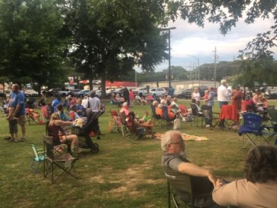 ‘Tunes on the Green’ in Millbrook Draws Huge Crowd Thursday Evening, as Brandon Elder’s Musical Talents Flow