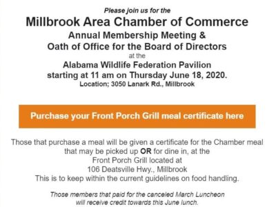 Millbrook Area Chamber’s Annual Membership and Oath of Office Event coming to AWF Pavilion June 18