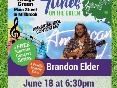 Brandon Elder to Perform at Millbrook’s Tunes on the Green Event at Village Green Thursday; Hard Start to Life, Elder Says he has been Blessed