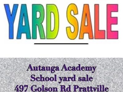 Autauga Academy to Host Multi-Family Yard Sale July 25 in the Gymnasium