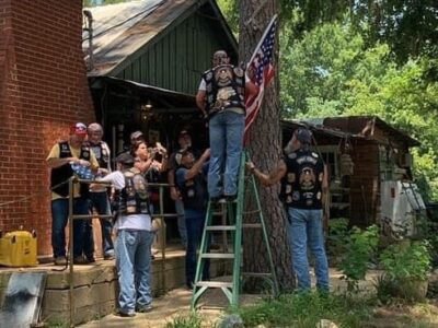 When Area American Legion Riders Saw an Establishment in Need of a New American Flag, They Made it a Mission