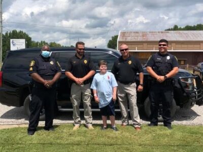 T.J. Beats the Beast! Elmore County First Responders Help Tallassee Boy Celebrate Port Removal, New Beginnings