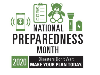 September is National Preparedness Month – Disasters Don’t Wait; Make Your Plan Today