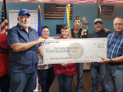 American Legion Post 133 Presents Owasso Foundation of Clanton with $5,000 to Help Homeless Veterans