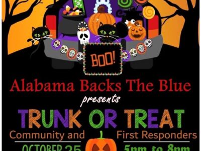 Trunk or Treat Oct. 25! Alabama Backs the Blue Will Host Event at Coaches Corner in Wetumpka