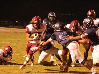 Trone Rushes for 4 Touchdowns as Mustangs Overcome 21 Point Deficit to Win at Calera, 35-27