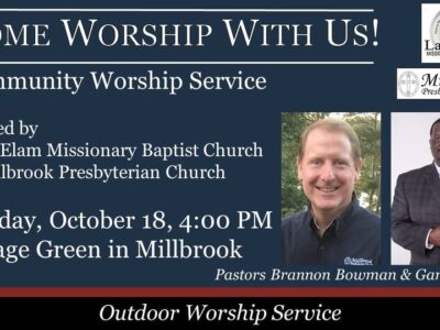 Outdoor Community Worship Service Coming to Millbrook at Village Green Sunday, Oct. 18