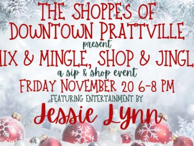 Mix & Mingle, Shop & Jingle in Downtown Prattville Nov. 20