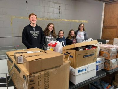 SEHS Jr. Civitan Members Collect 2,448 Items for WELCOME Food Pantry During Campus-Wide Drive