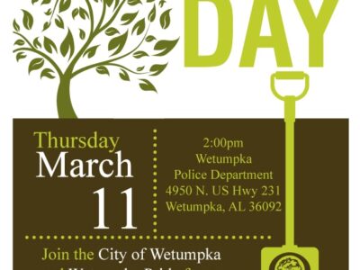 Wetumpka Celebrating Arbor Day March 11; Planting Tree in Memory of Police Chief Danny Billingsley
