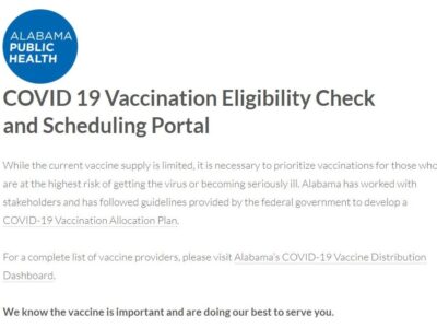 Elmore County COVID-19 Vaccination Update and Websites to Schedule Appointments