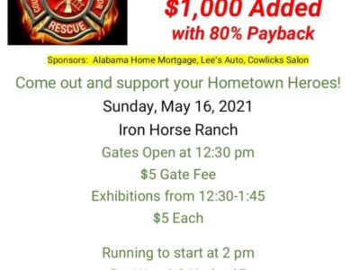Buyck Fire Department’s Benefit 4D Barrel Race is May 16 at Iron Horse Ranch