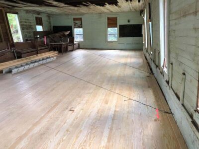 Phase II of the Mulberry Schoolhouse Restoration is Complete thanks to OAHS Volunteers, Donations