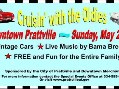 ‘Cruisin’ with the Oldies’ Coming to Downtown Prattville this Sunday, May 23