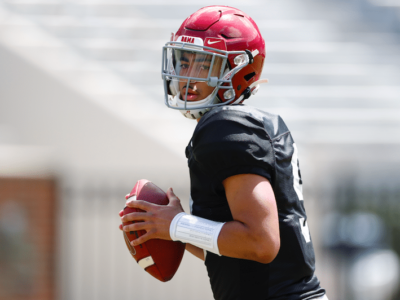 Bryce Young Setting School Records in His First Game as Starting Quarterback for Alabama