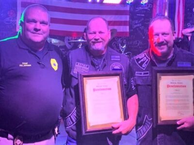 Punishers LEMC, Three Rivers Chapter Awarded Proclamation from Millbrook Mayor Al Kelley