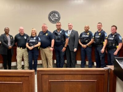 Nine Millbrook Police Officers Promoted during City Council Meeting Tuesday