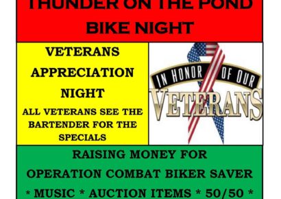 Veterans Appreciation, Fundraiser for Operation Combat Bike Saver is Friday at The Thirsty Turtle