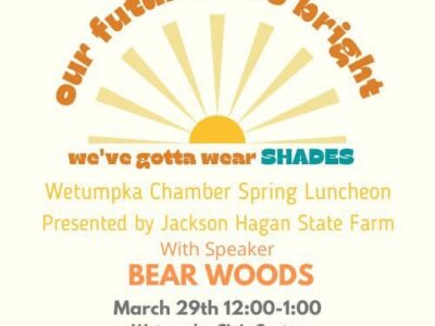 Wetumpka Chamber Spring Luncheon coming March 29 to Civic Center; Register Now