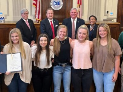 Edgewood Academy Girls Basketball Team Recognized During Elmore County Commission Meeting