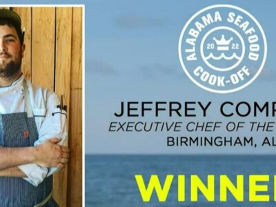 Chef Jeffrey Compton of The Battery in Birmingham takes home Alabama Seafood Cook-Off Crown