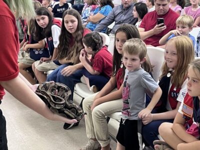 Local American Heritage Girls and Trail Life USA Group Host Kickoff Meeting with Animals of the Bible