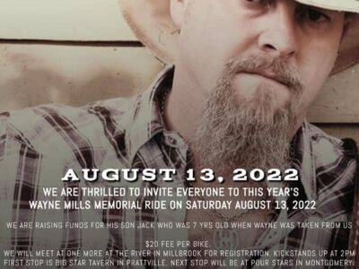 Wayne Mills Memorial Ride is Saturday with Multiple Stops before Concert at Blue Iguana in Prattville