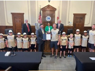 Wetumpka 8U-Gold Baseball Team Recognized During Elmore Commission Meeting