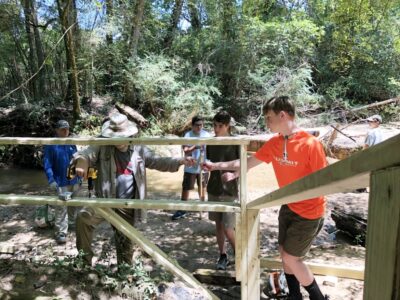 John Merritt Leary, with Troop 4, Completes Eagle Scout project for Alabama Nature Center of Millbrook