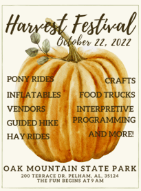Annual Harvest Festival at Oak Mountain State Park is Oct. 22