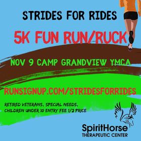 ‘Strides for Rides’ 5K Fun Run/ 1 Mile Walk is Nov. 11 at Camp Hobbs in Prattville