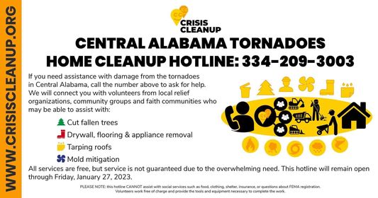 Crisis Cleanup joins in area Tornado cleanup efforts