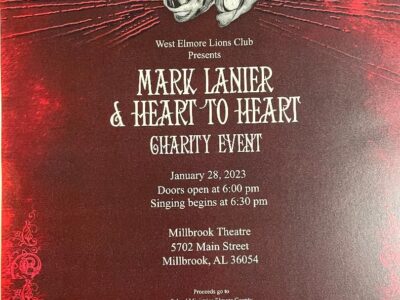 Charity Event: Mark Lanier & Heart to Heart coming to Millbrook Jan. 28